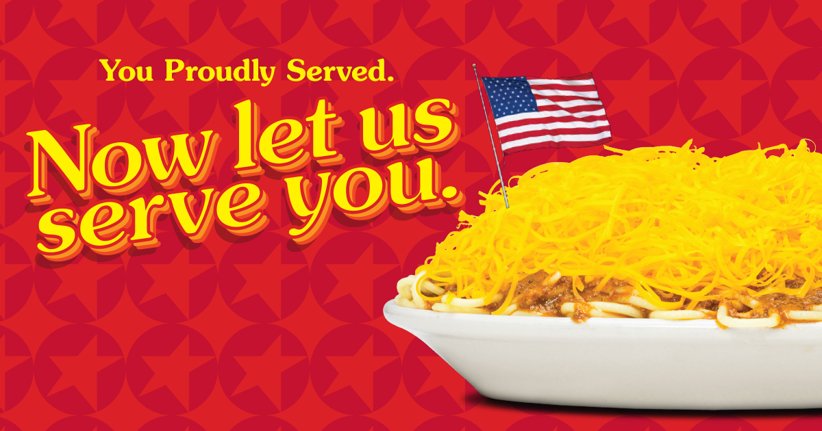 Get A Complimentary Meal This Veteran's Day Gold Star Chili